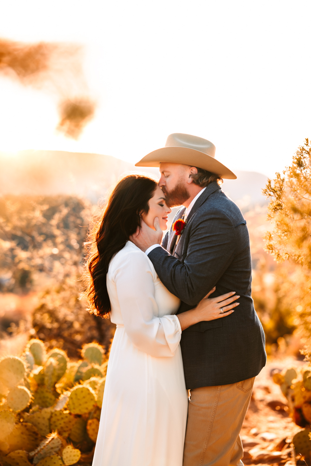 Sedona elopements during golden hour