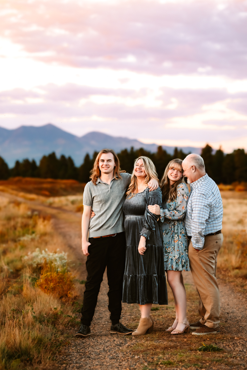 Family at kachina wetlands in flagstaff.